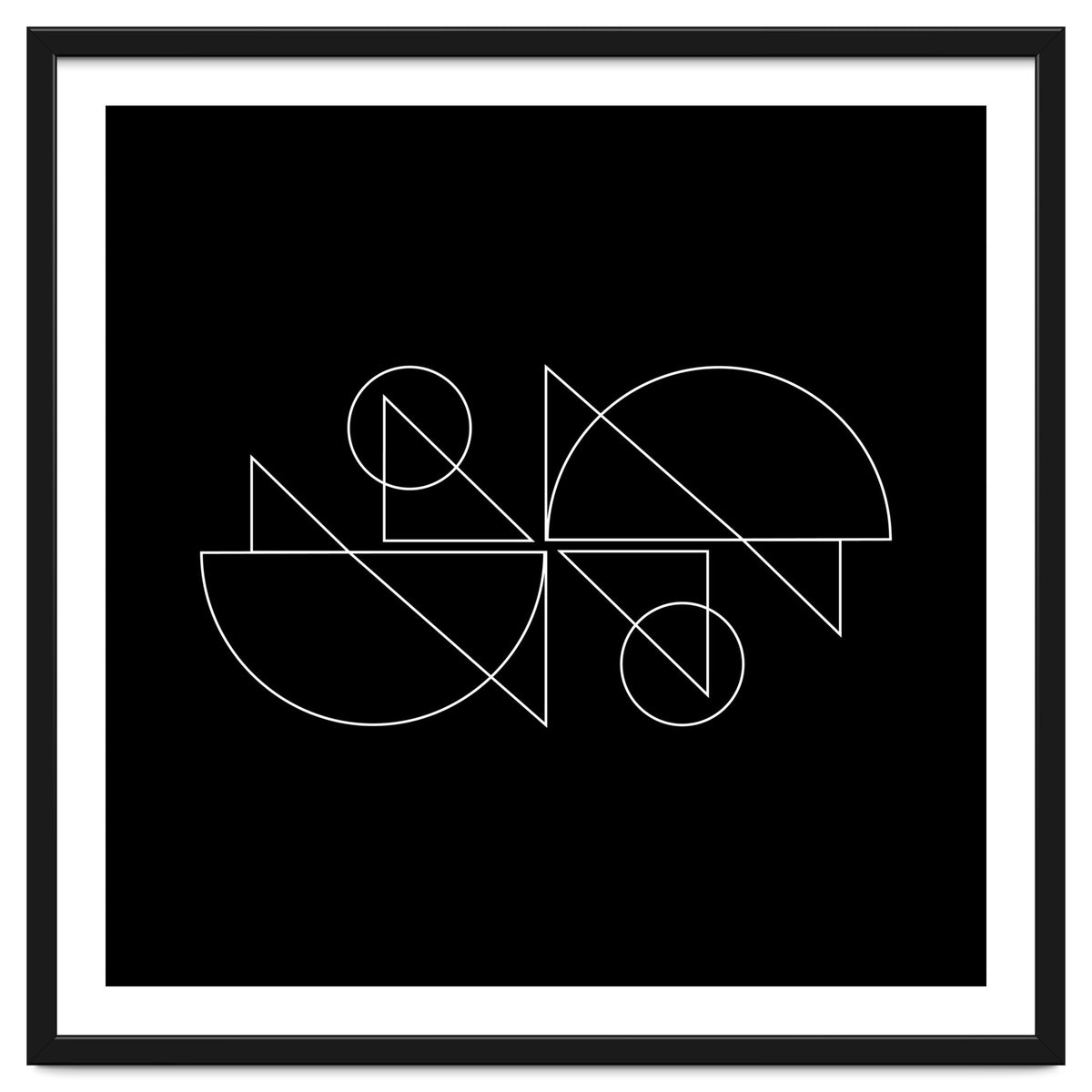 Tandem Cyclists | modern geometric