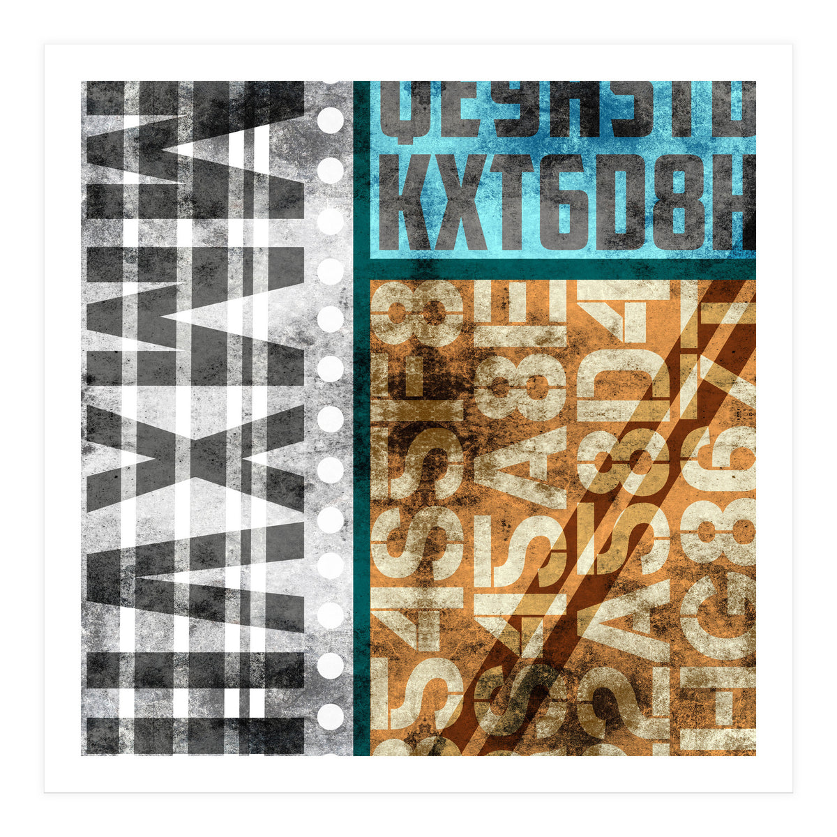 Typographic Industrial Abstract - MMXVII (Print Only)