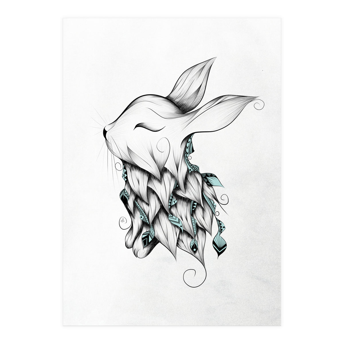 Poetic Rabbit (Print Only)