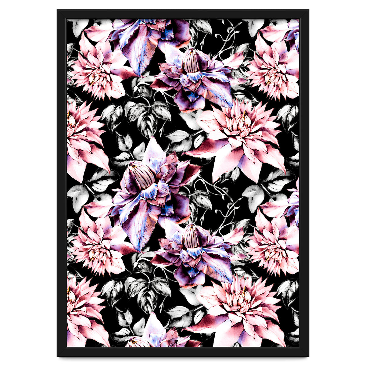 Pink bloom in the dark