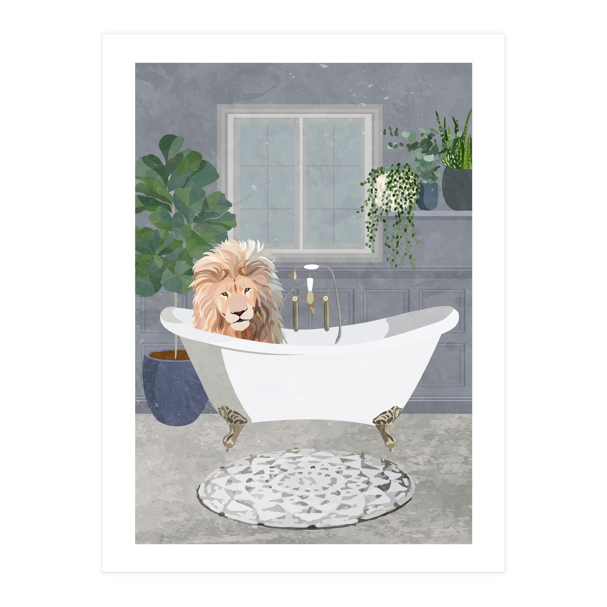 Leo Lion takes a bath (Print Only)