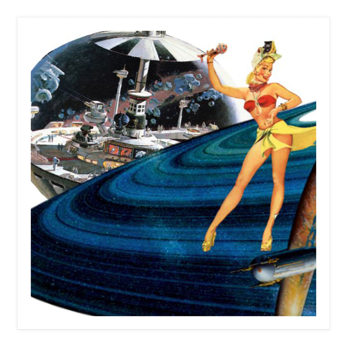 Dancer on Saturn Rings (Print Only)