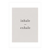 Inhale Exhale Grey Yoga (Print Only) thumbnail