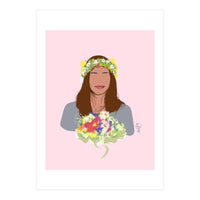 Girl In Wreath 1 (Print Only)