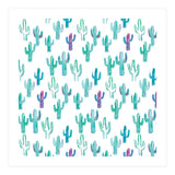 All Over Painted Cacti Mint And Pink (Print Only) thumbnail