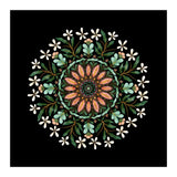 Floral Mandala | Black (Print Only) thumbnail