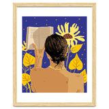 You're never alone when lost in the magic of a book, Bohemian Reader Botanical, Nude Plant Lady thumbnail