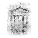 Monochrome Art BERLIN Brandenburg Gate | Watercolor (Print Only) thumbnail