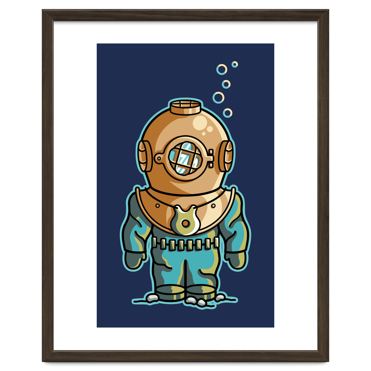 Cute Deep Sea Diver