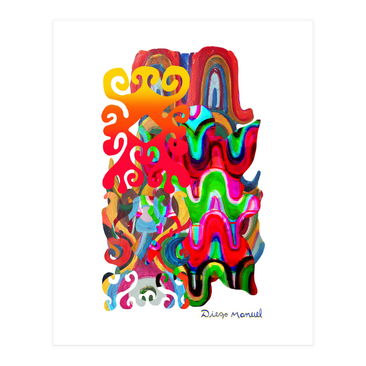 Pop Abstract Asimetrico 13 Copia (Print Only)
