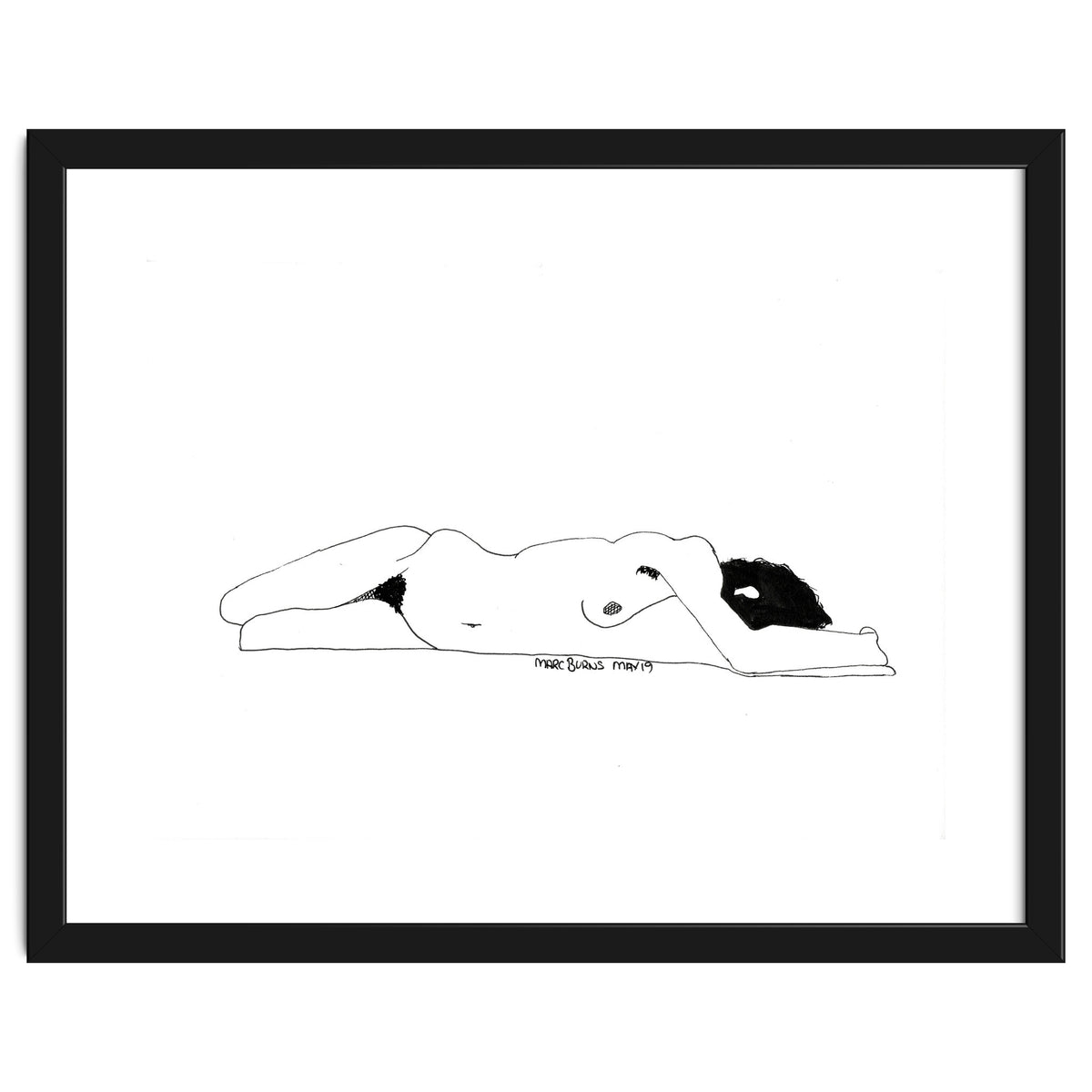 Untitled #1 - Lying nude figure