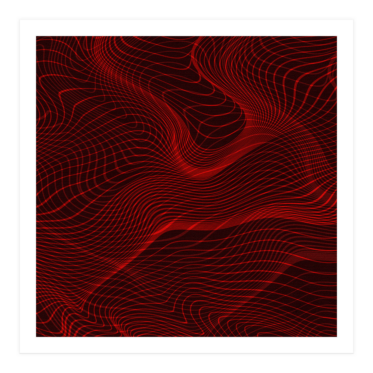 Waves Red (Print Only)