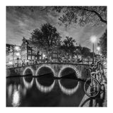 AMSTERDAM Idyllic nightscape from Keizersgracht | Monochrome (Print Only) thumbnail