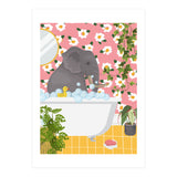 Elephant Bathing (Print Only) thumbnail