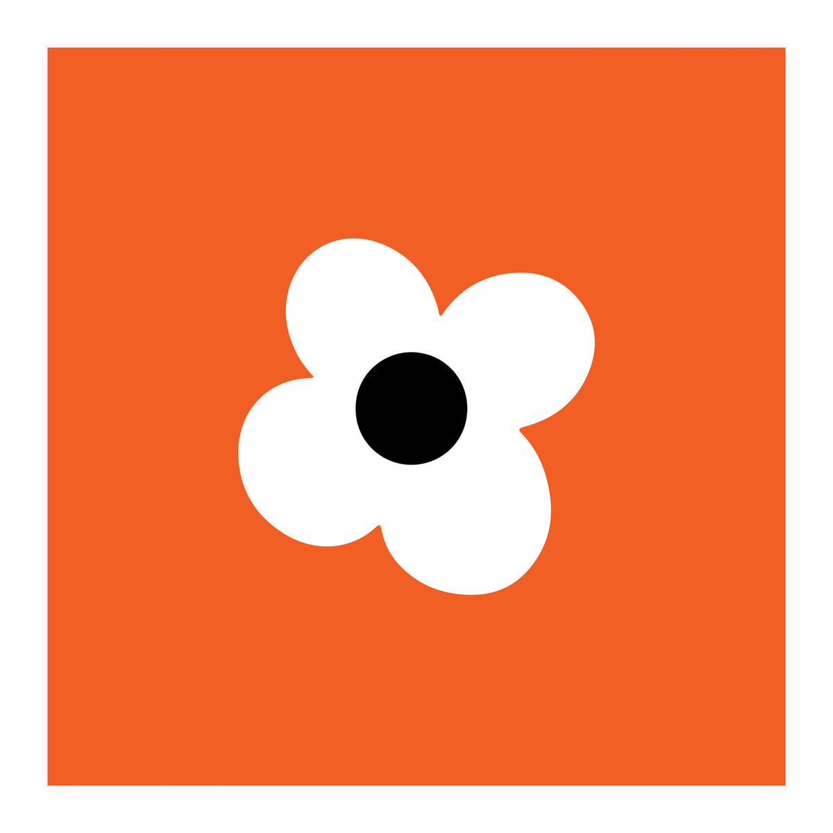 Max Folk Daisy Orange  (Print Only)