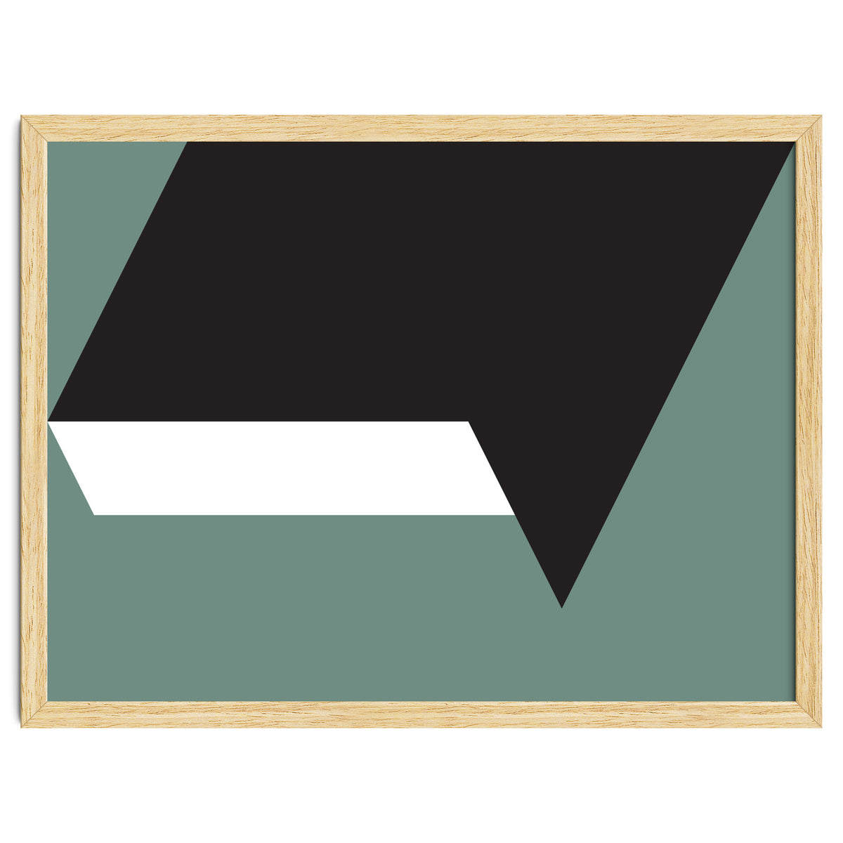 Geometric Shapes No. 85 - black, white & grey