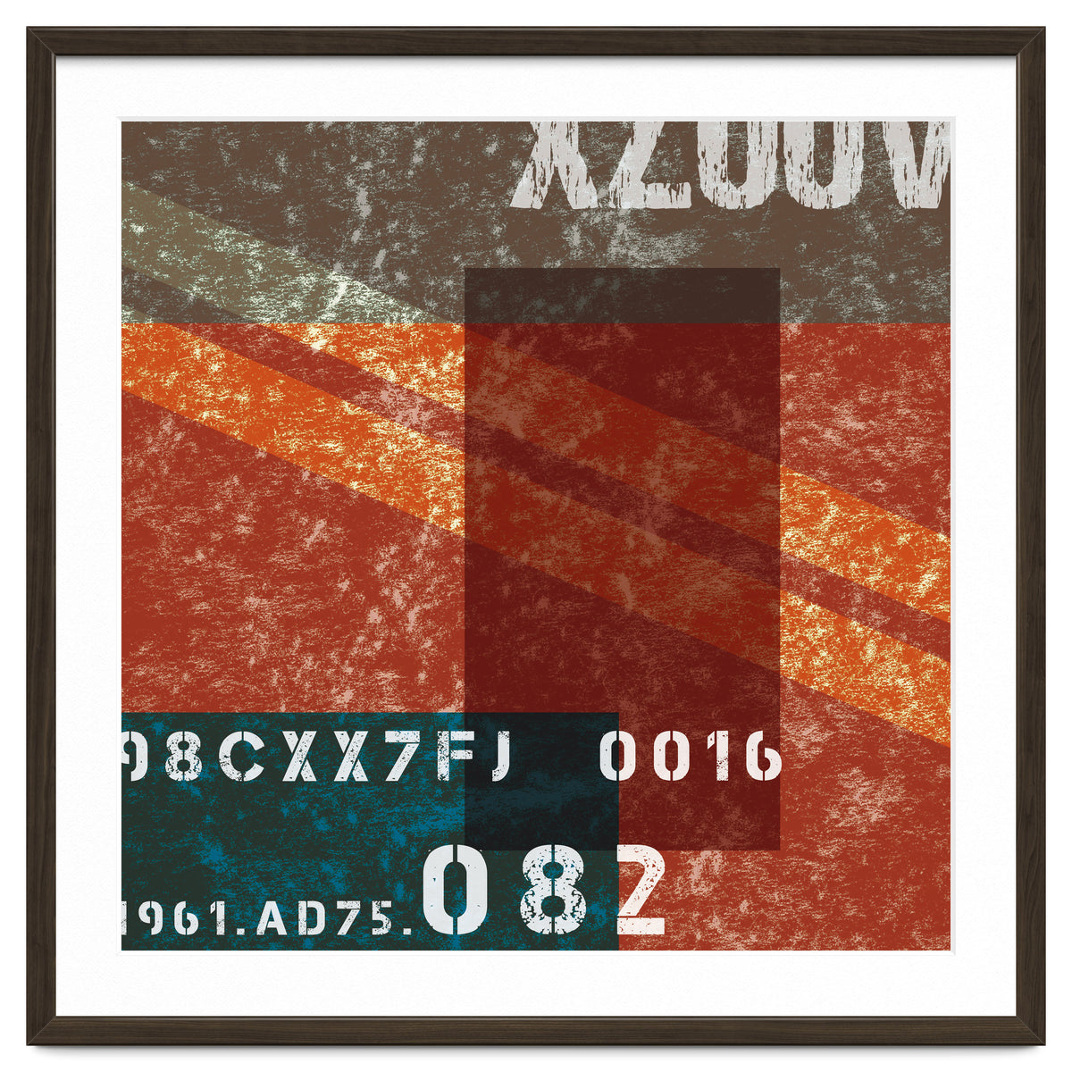 Abstract Industrial Red