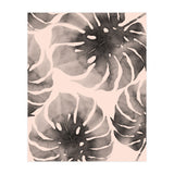 Monstera pink and gray watercolor (Print Only) thumbnail