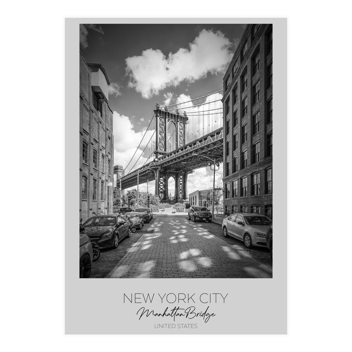 In focus: NEW YORK CITY Manhattan Bridge (Print Only)