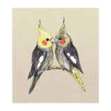 Two cute cockatiels (Print Only) thumbnail