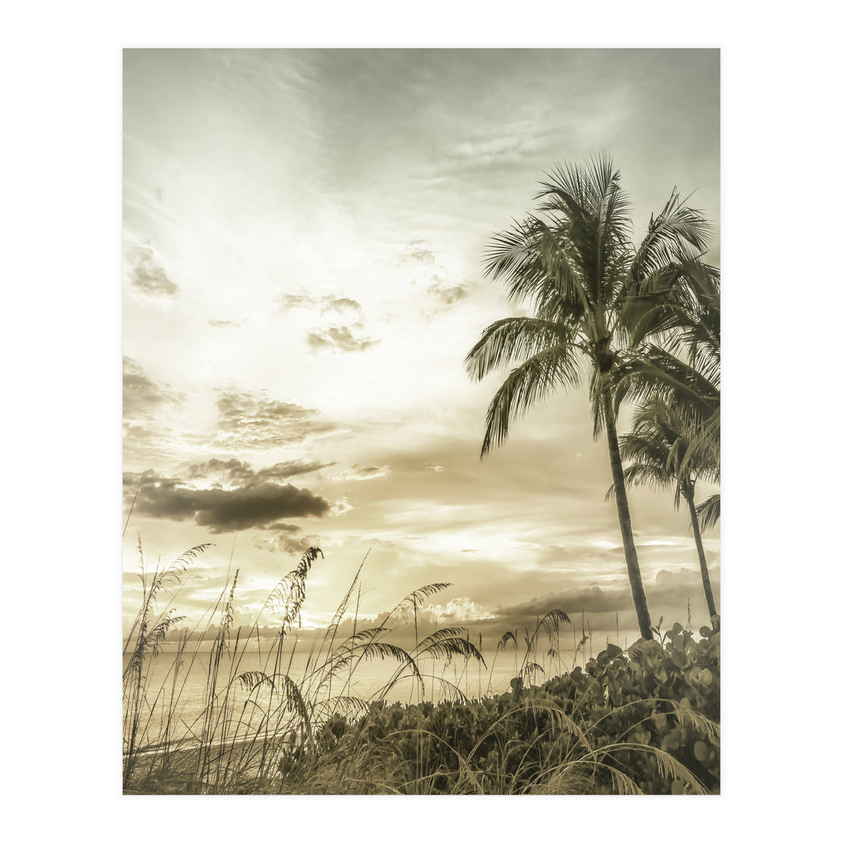 BONITA BEACH Bright Sunset | Vintage (Print Only)