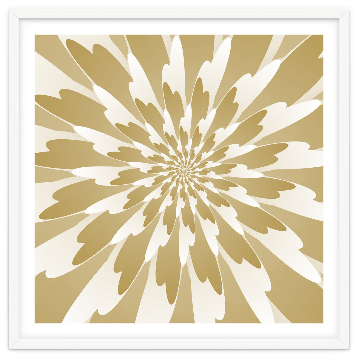 Spiral Flower Design Art