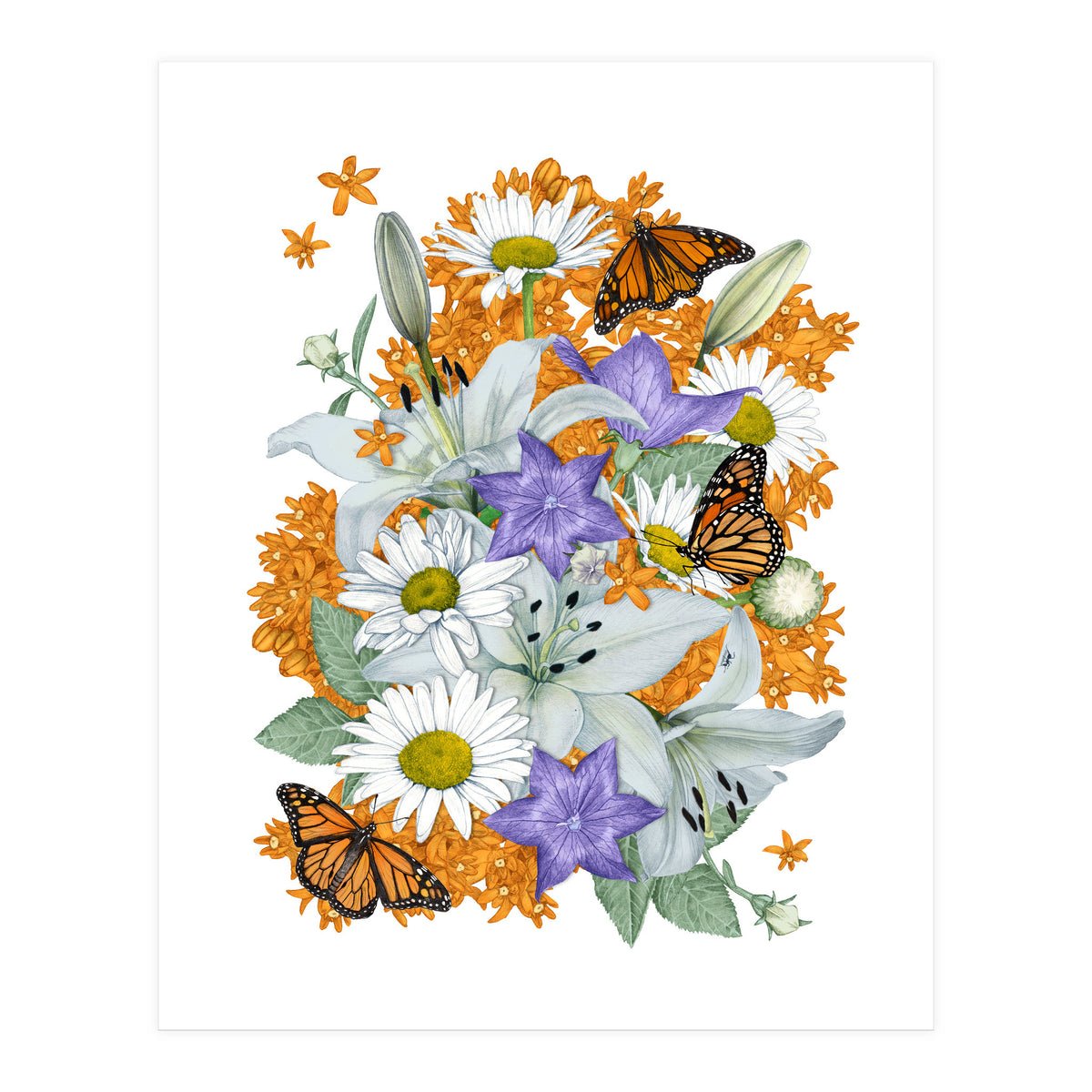 Lillies and Monarchs (Print Only)