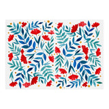 Magical garden - red and turquoise (Print Only) thumbnail
