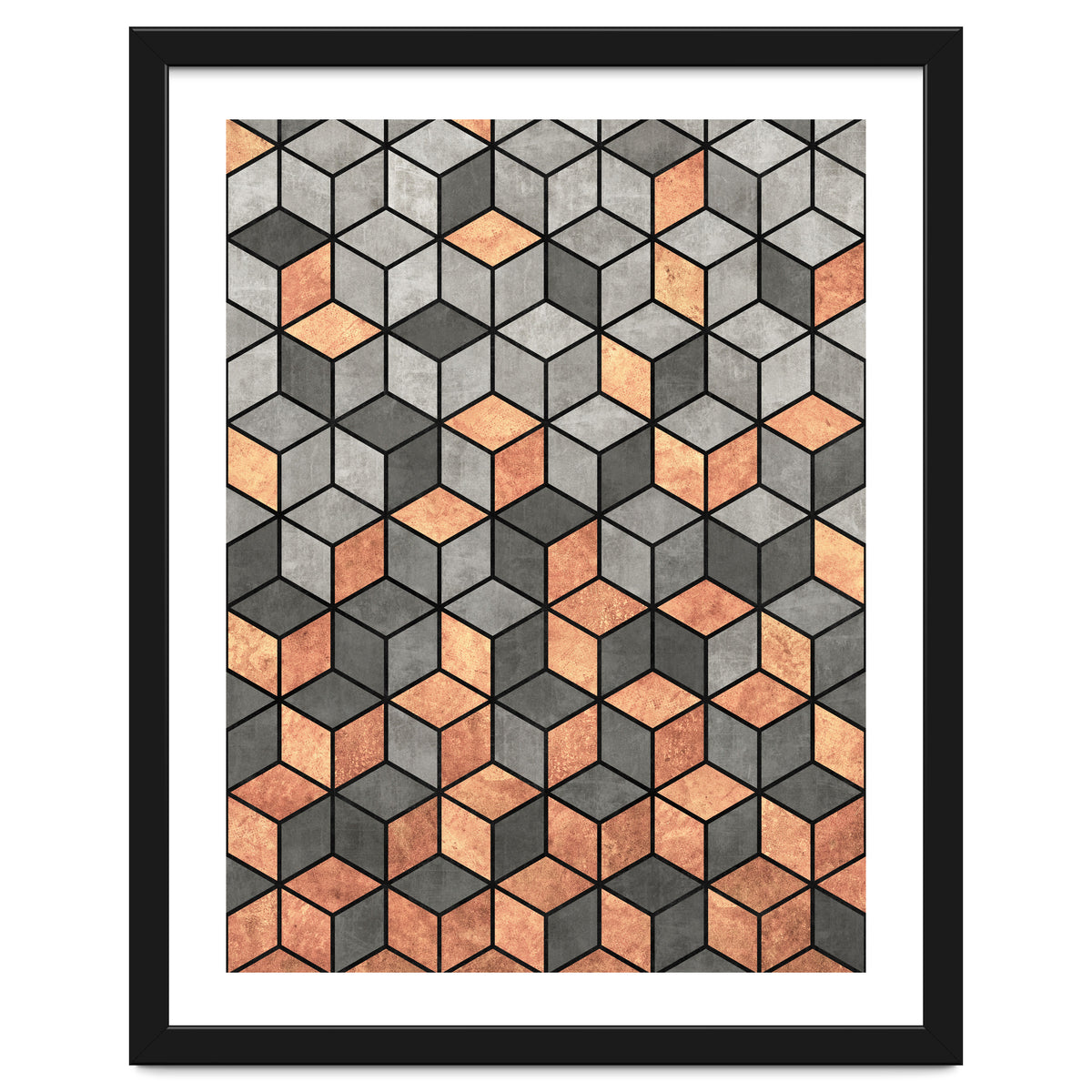 Concrete and Copper Cubes