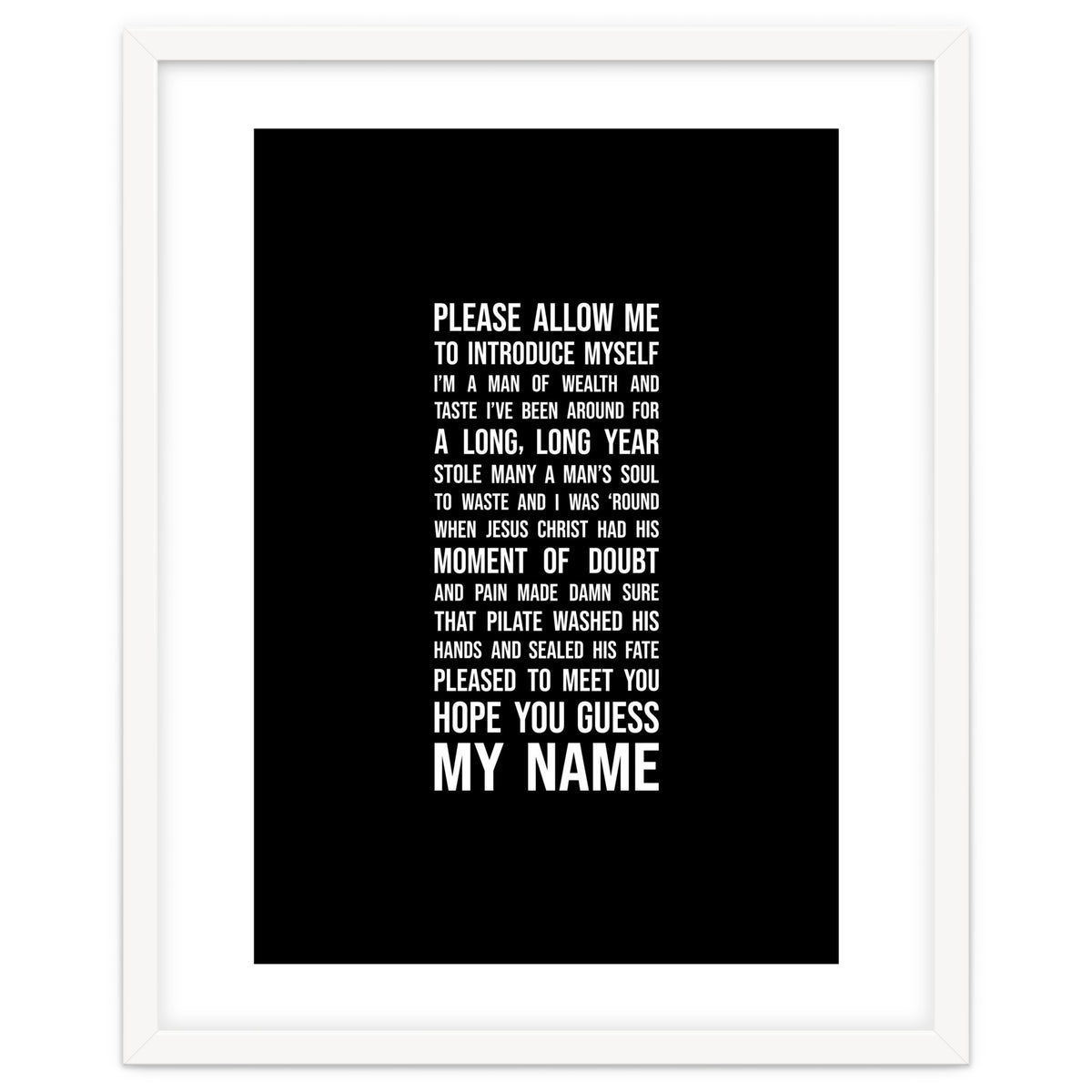 Sympathy For The Devil