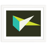 Geometric Shapes No. 67 - turquoise & lime