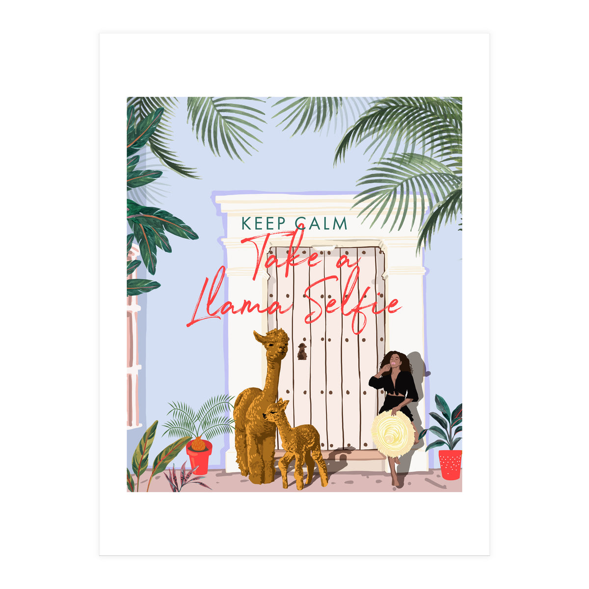 Llama Selfie (Print Only)