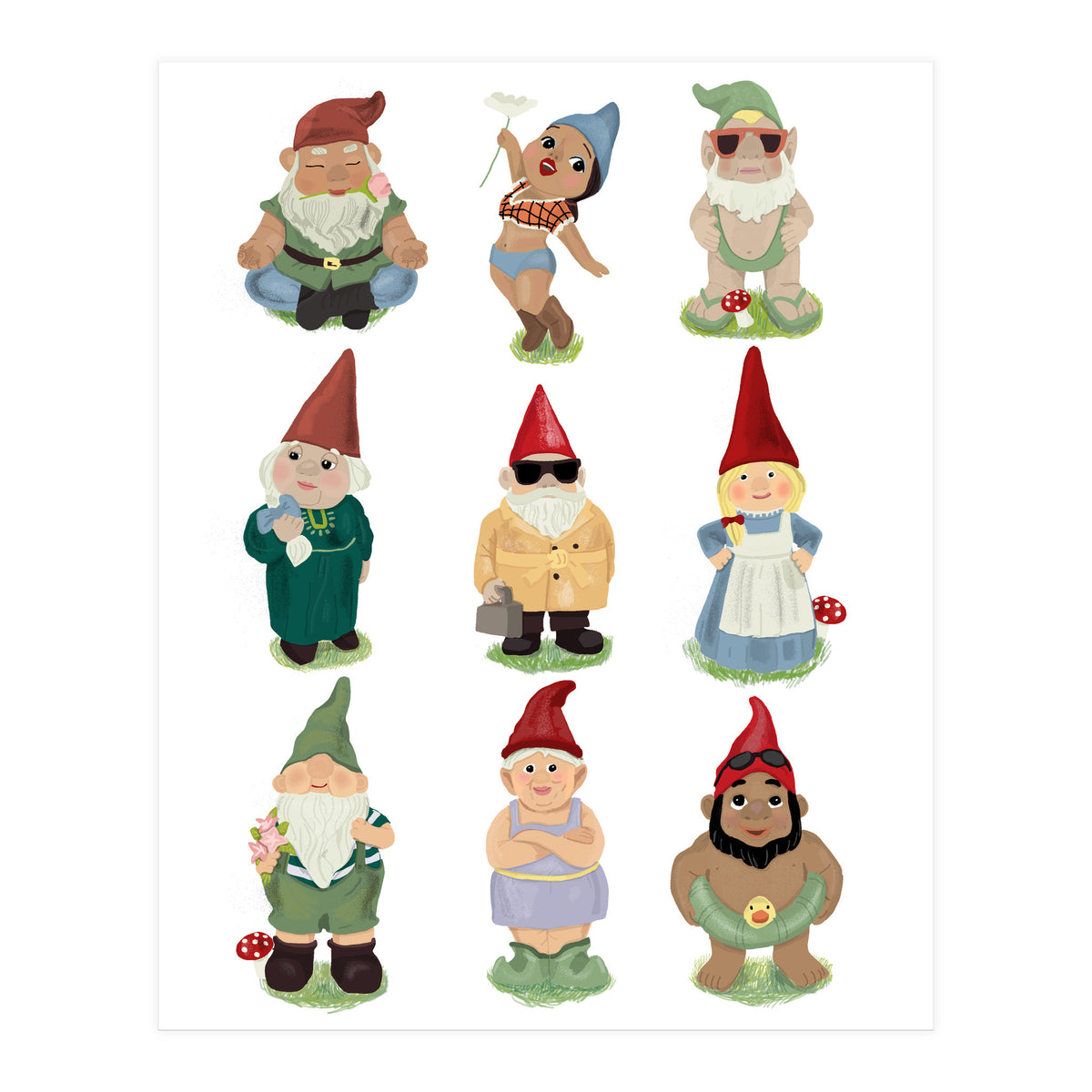 Garden Gnomes (Print Only)