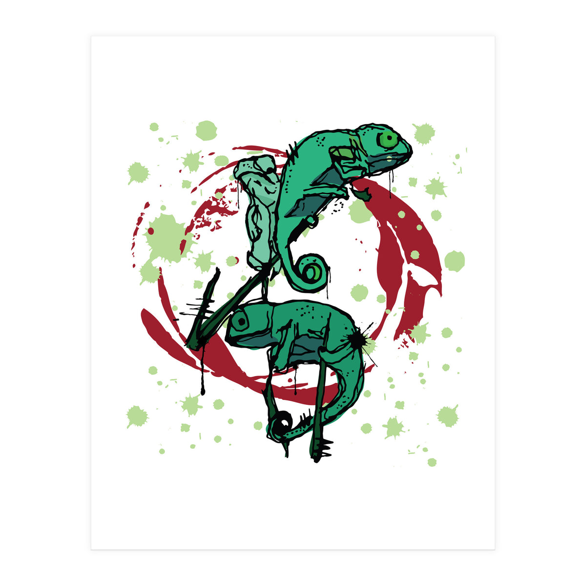 Lizards sketch (Print Only)