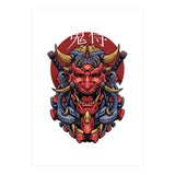 Japanese Oni Samurai (Print Only) thumbnail