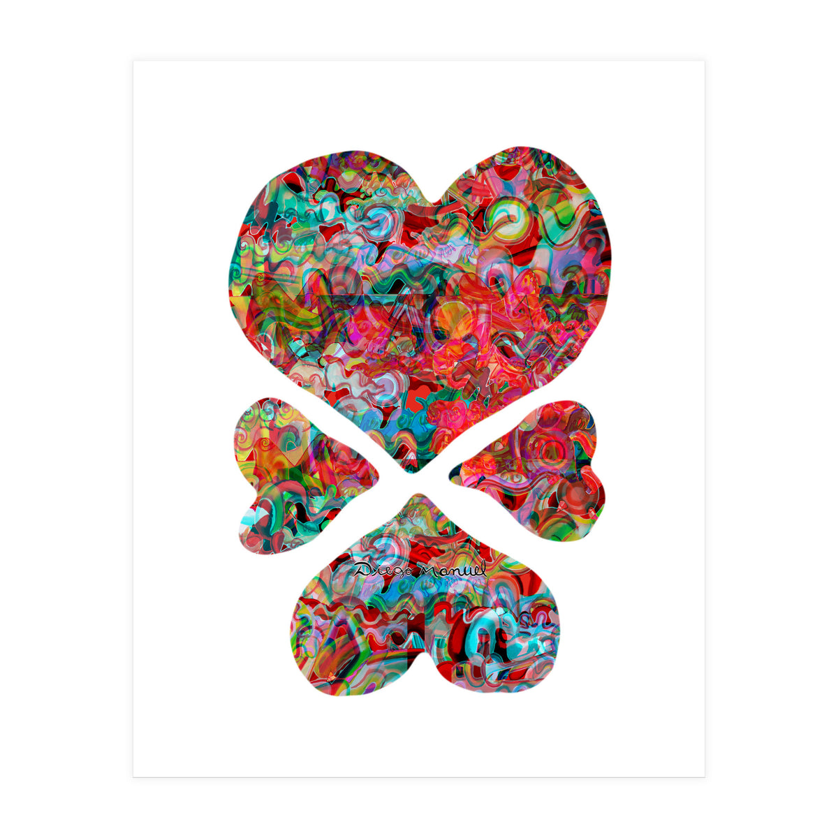 4 Corazones Copia (Print Only)