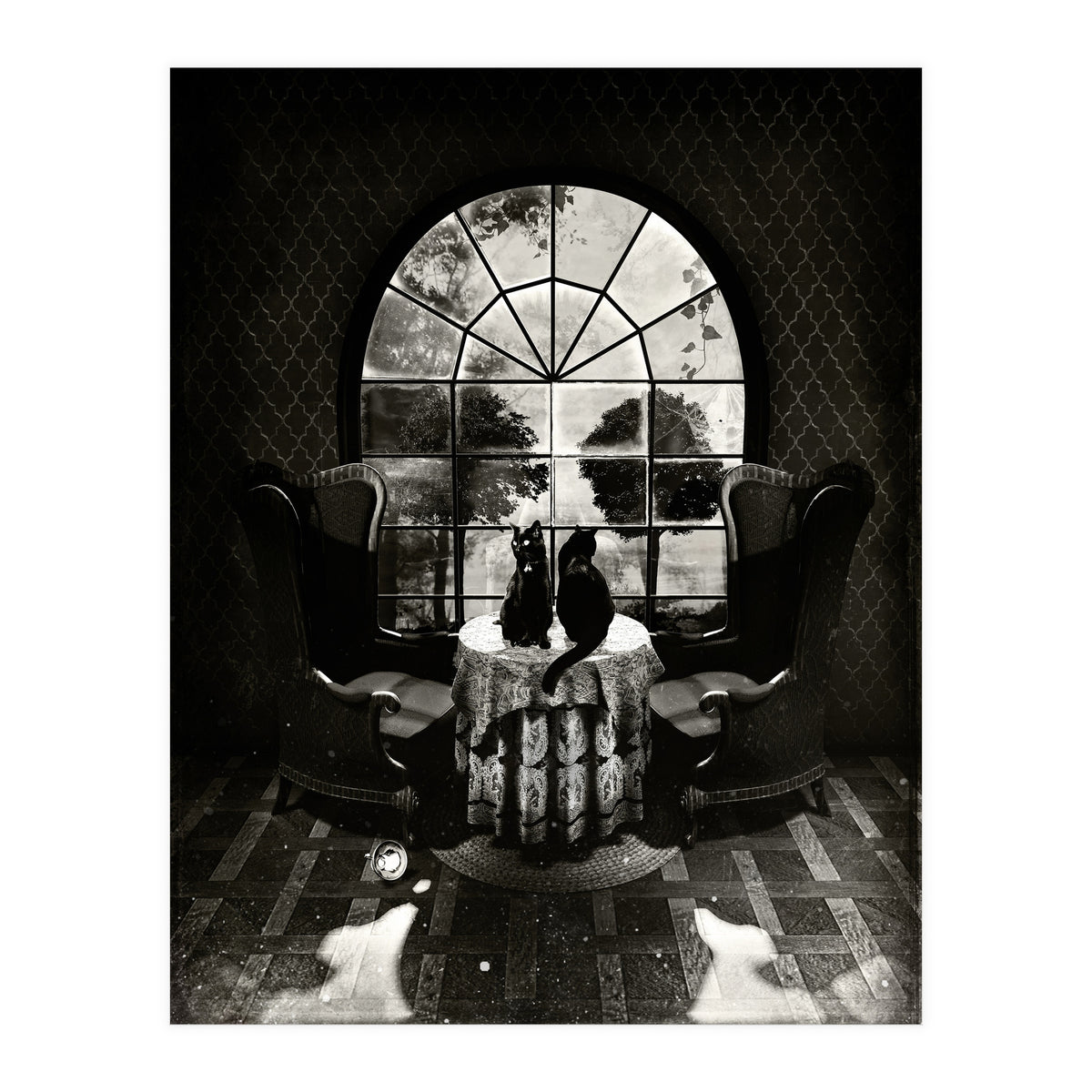 Room Skull Bw (Print Only)