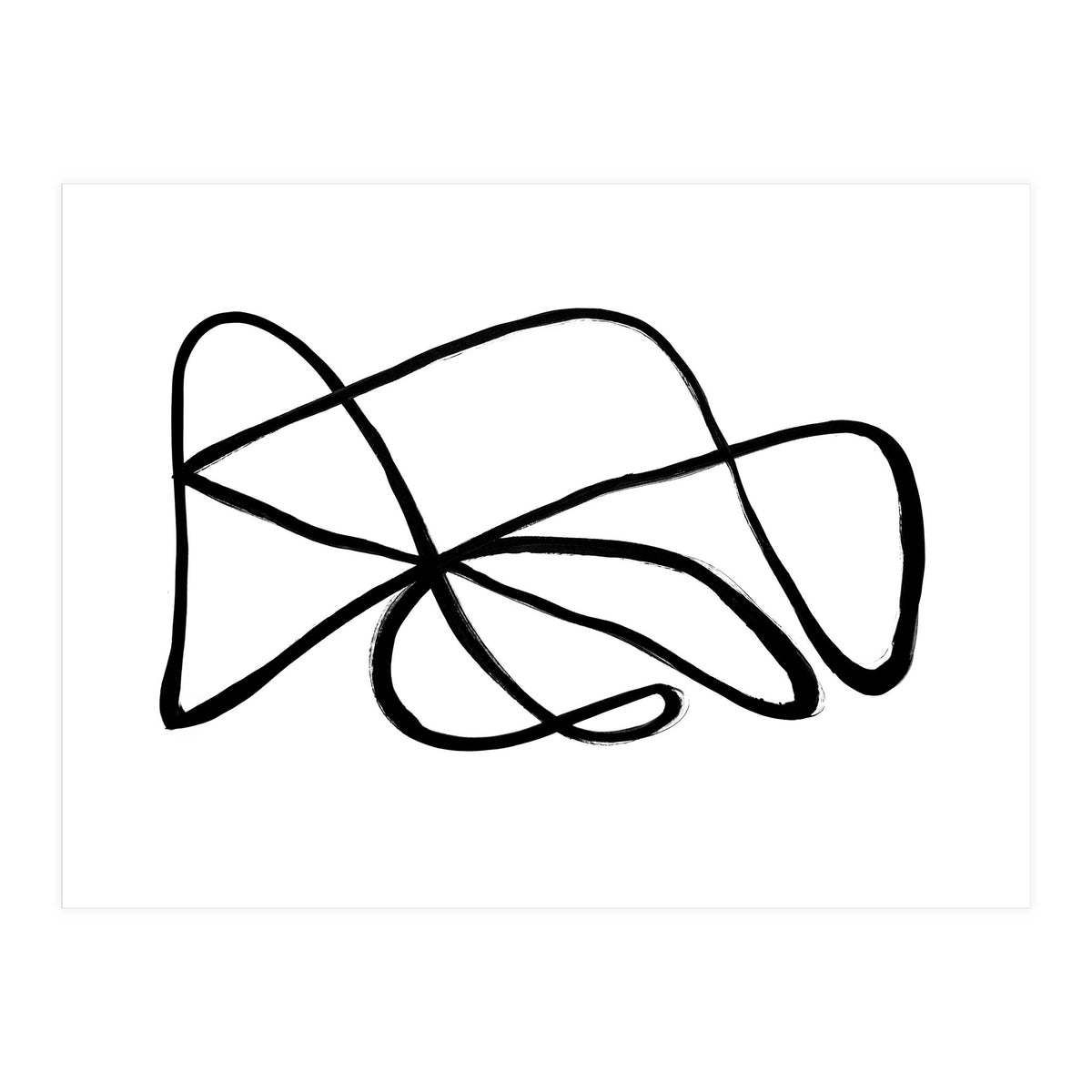 Black and White Line Art #2 (Print Only)