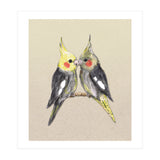Two cute cockatiels (Print Only) thumbnail