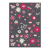 Spring Folk Floral Grey (Print Only) thumbnail