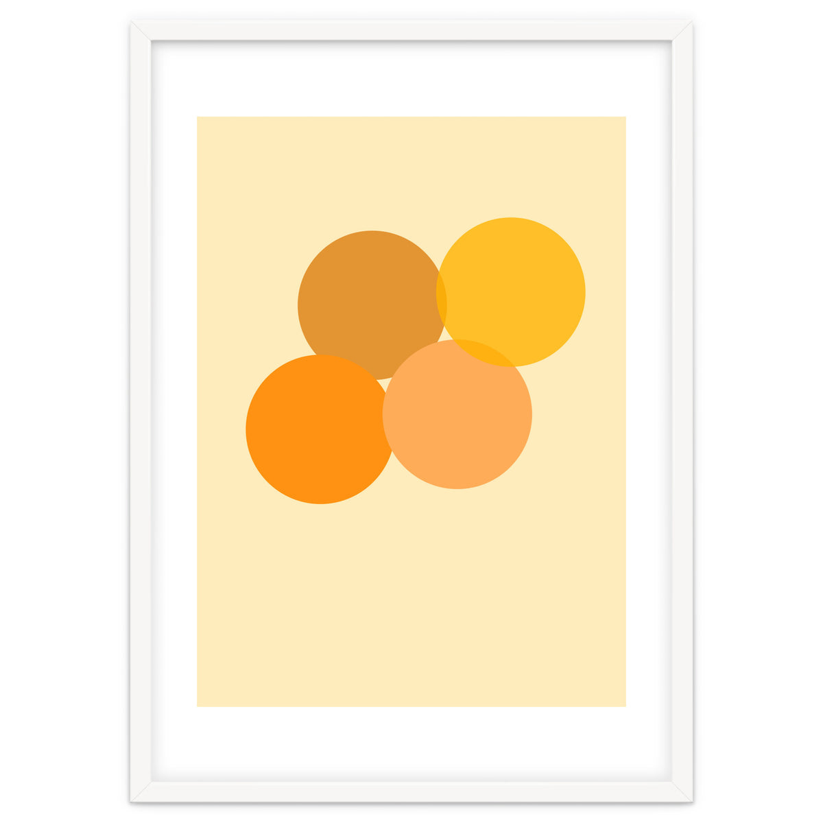 Orange circles abstract