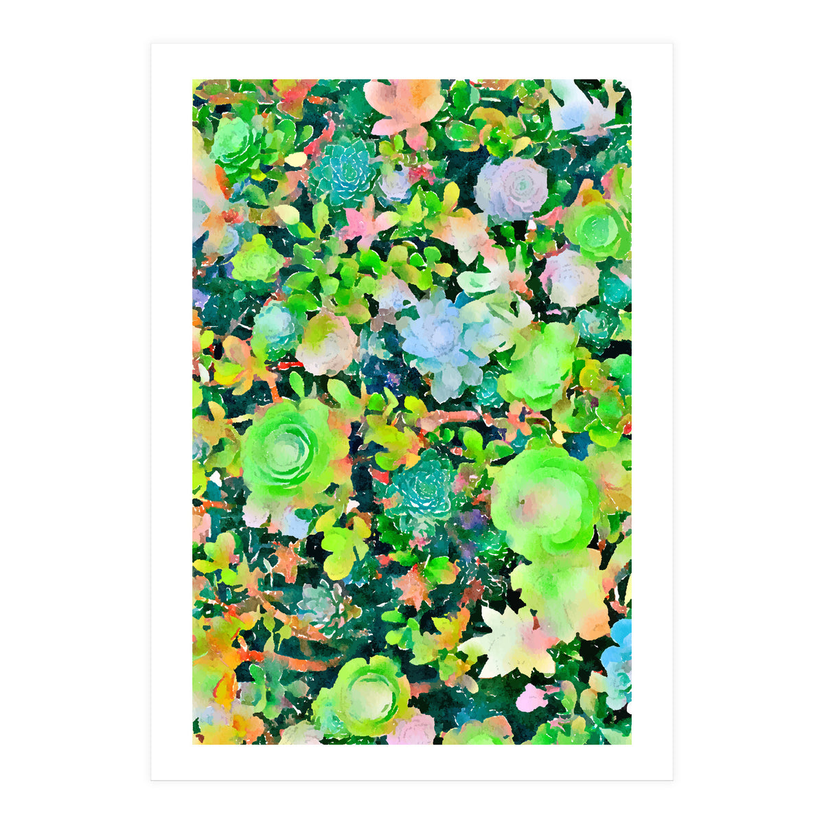 The Desert Works Constantly To Forbid It, But The Cactus Blooms Anyway (Print Only)