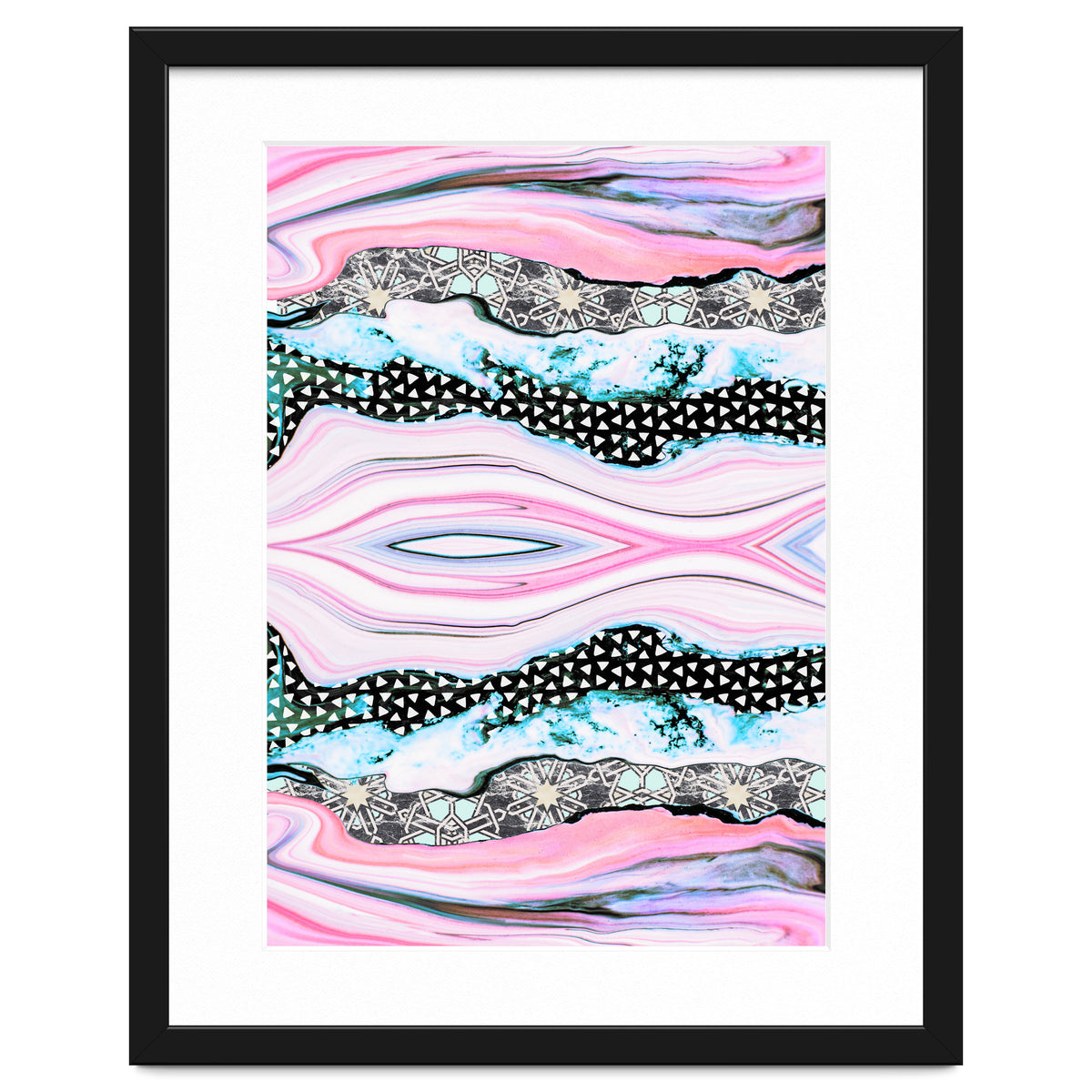 Abstract shapes of marble and patterns