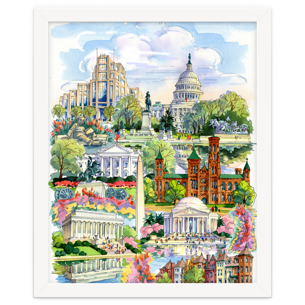 Washington District of Columbia Illustration