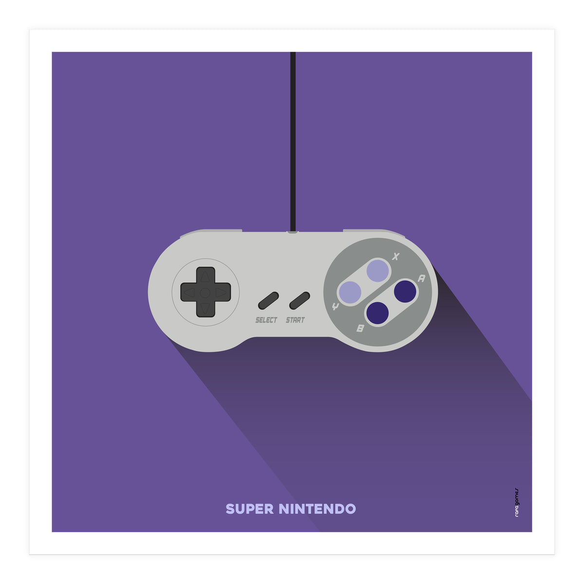 Joystick Videogames Super Nintendo (Print Only)