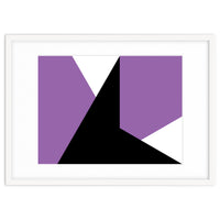 Geometric Shapes No. 64 - purple & black