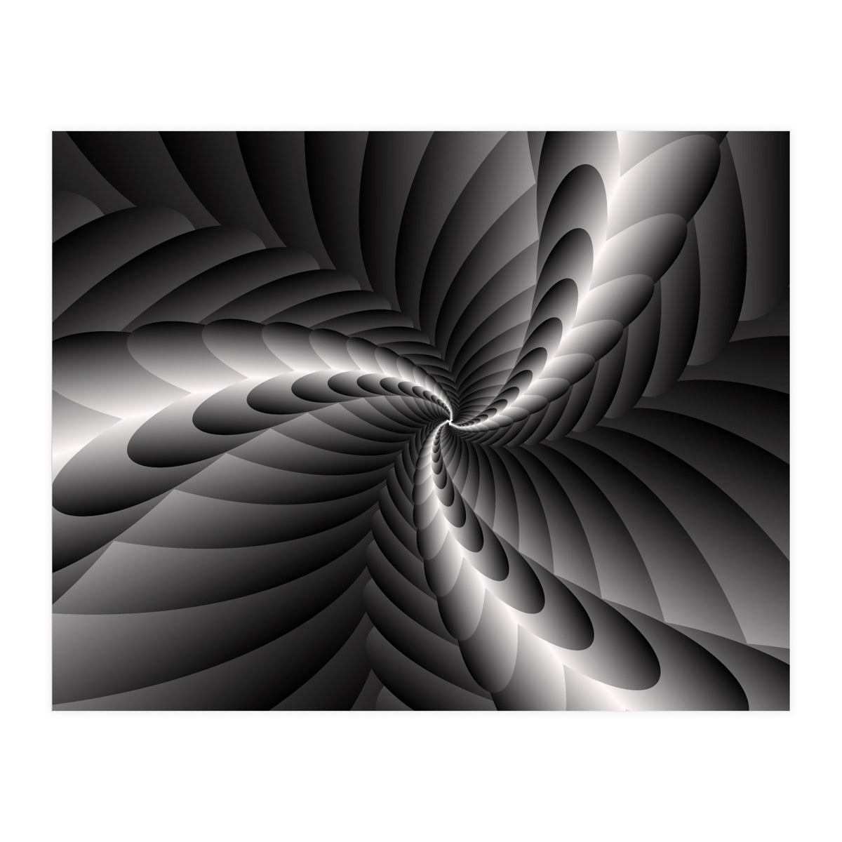 Black & White Fractal (Print Only)