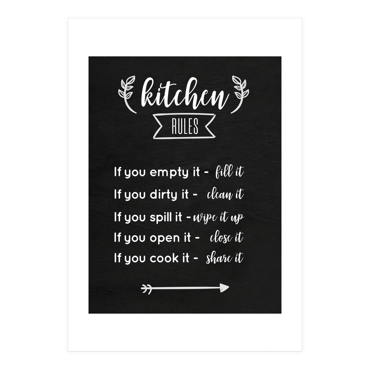 Kitchen Rules (Print Only)