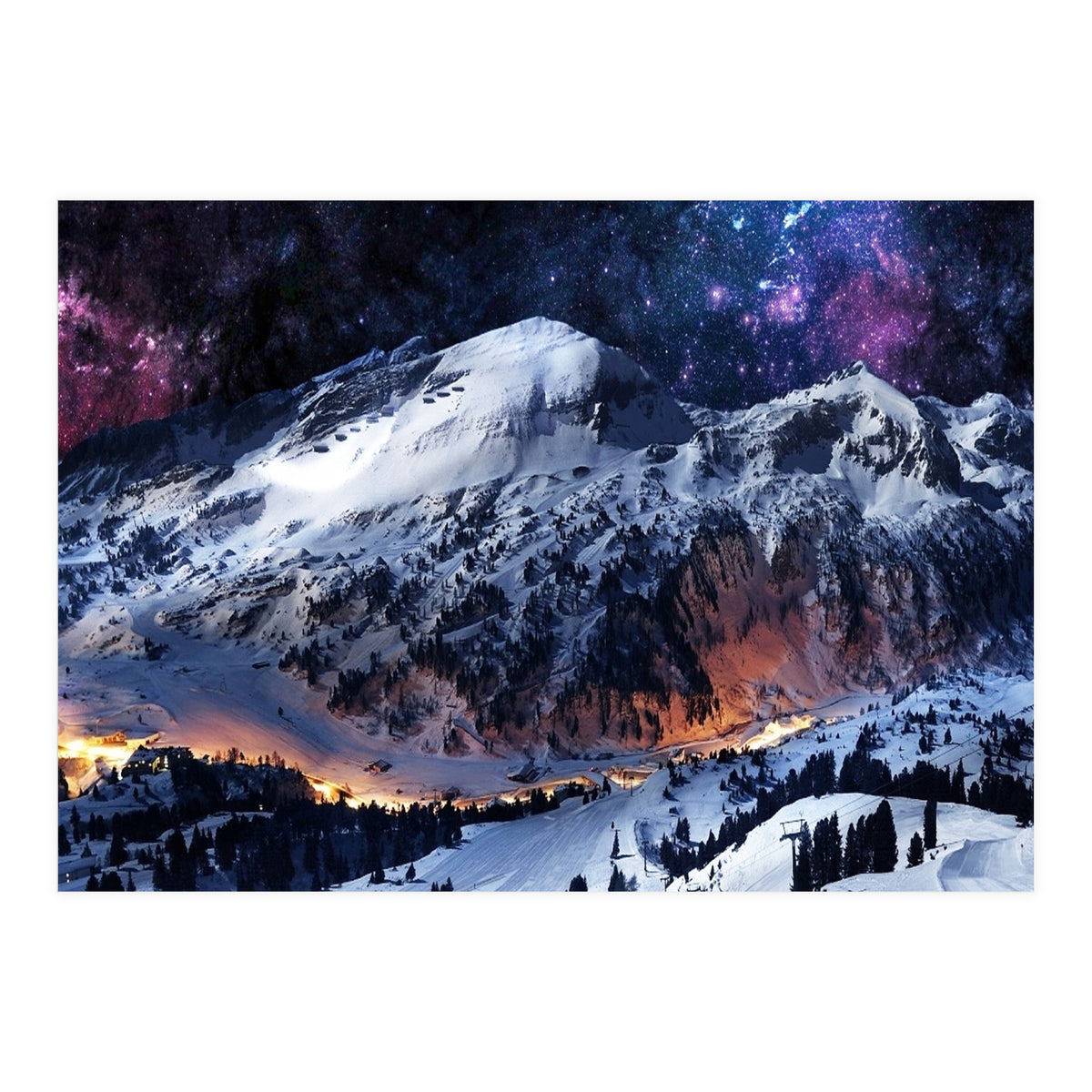 Mountain CALM IN space view (Print Only)