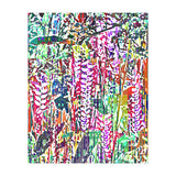 Jungle Mysteries, Colorful Bohemian Rustic Forest, Eclectic Nature Botanical Heliconia Tropical (Print Only) thumbnail